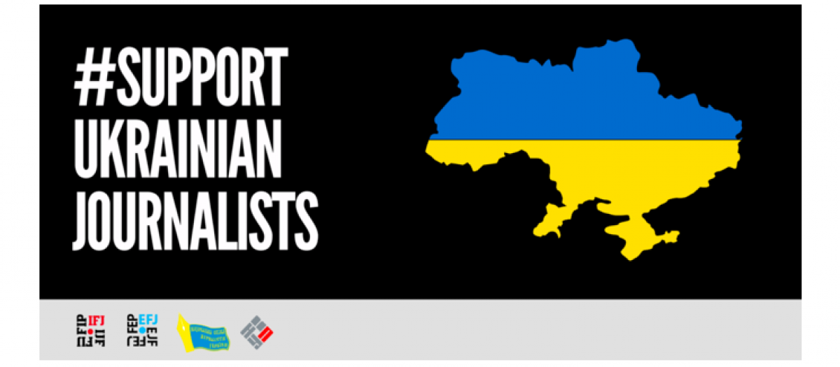 Nueva campaa de recaudacin de fondos de la FIP y la EFJ en apoyo a periodistas de Ucrania.