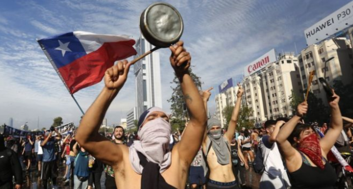 Protestas sociales en Chile (Fuente: Getty Images)