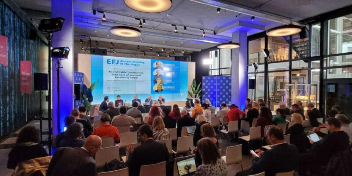 Celebración de la reunión anual de la Federación Europea de Periodistas en La Haya. / E.F.J.