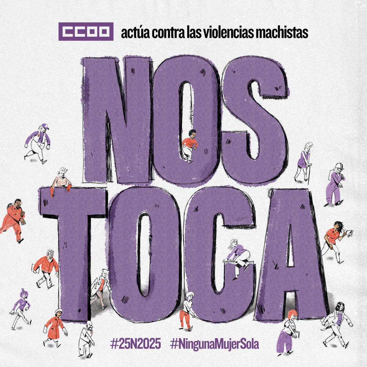 CCOO actúa contra las violencias machistas.