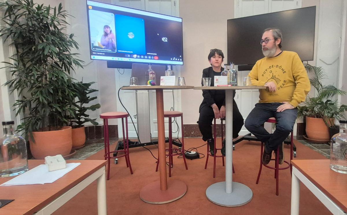 Emilia Laura Arias, Marte Barcenilla y Pablo Aiquel.